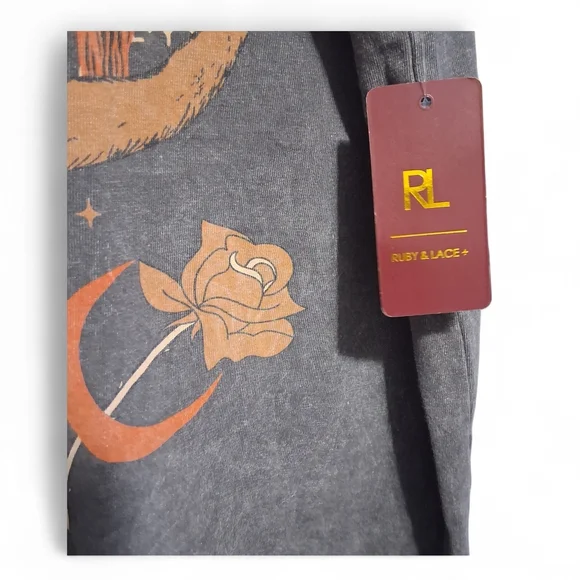 Ruby & Lace Wild West Astrology T-shirt Womens Size 1x - Picture 4 of 6